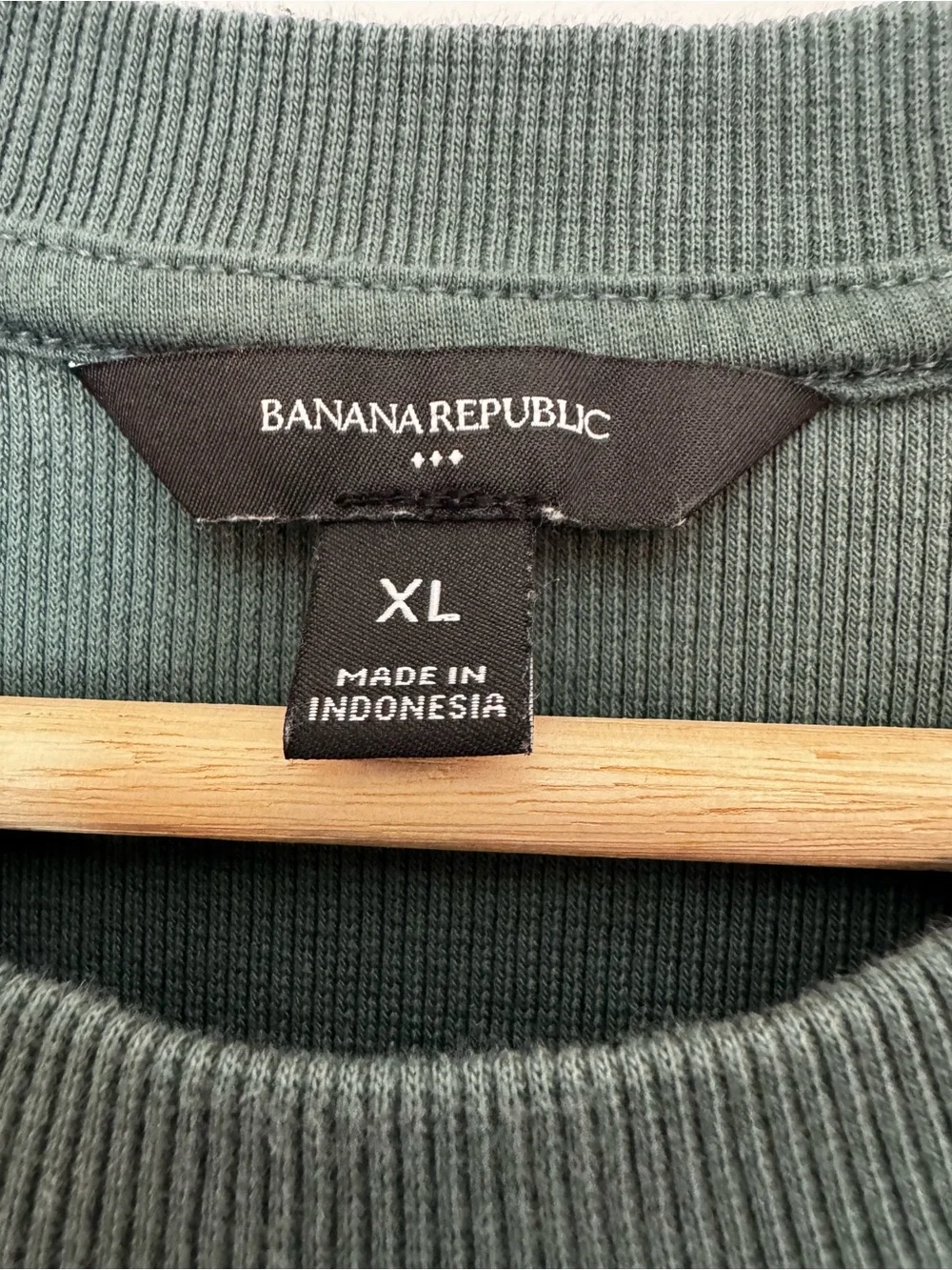 Banana Republic Short Sleeve Basic-Forest Green XL